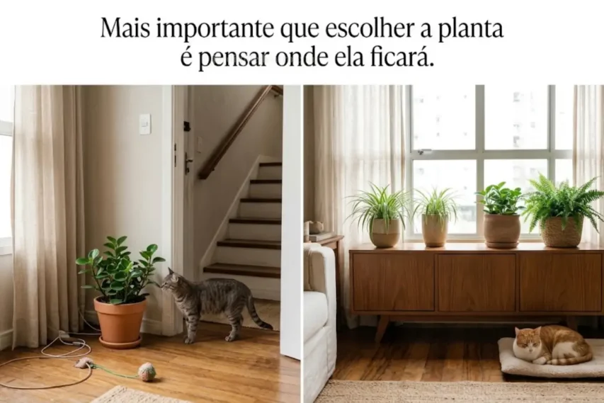 Mais importante que escolher a planta é pensar onde ela ficará